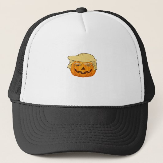 Trumpkin Halloween Grappig Klassiek – Basic Fall S Trucker Pet (Voorkant)