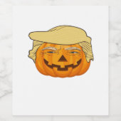 Trumpkin Halloween Grappig Klassiek – Basic Fall S Wijn Etiket (Enkel label)