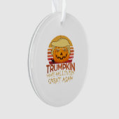 Trumpkin Halloween Grappig Klassiek Ornament (voorkant)