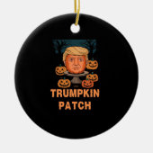 Trumpkin Halloween - Grappige politieke pompoen De Keramisch Ornament (Voorkant)