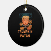 Trumpkin Halloween - Grappige politieke pompoen De Keramisch Ornament (Links)