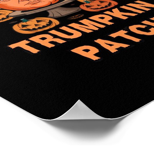 Trumpkin Halloween - Grappige politieke pompoen De Poster (Hoek)