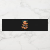 Trumpkin Halloween - Grappige politieke pompoen De Waterfles Etiket (Enkel label)