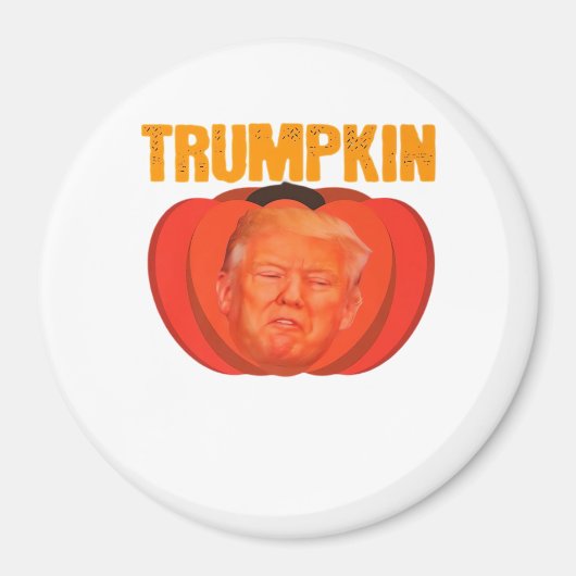Trumpkin Halloween Jack O Lantern Grafisch Grappig Magneet (Voorkant)