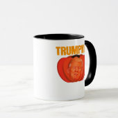 Trumpkin Halloween Jack O Lantern Grafisch Grappig Mok (Voorkant rechts)