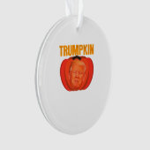 Trumpkin Halloween Jack O Lantern Grafisch Grappig Ornament (voorkant)
