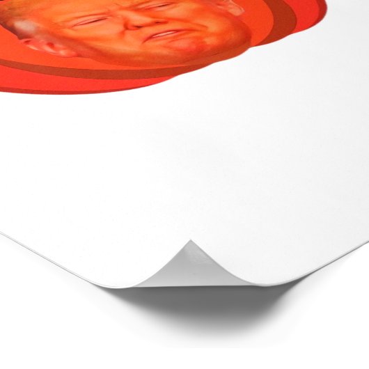 Trumpkin Halloween Jack O Lantern Grafisch Grappig Poster (Hoek)