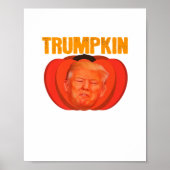 Trumpkin Halloween Jack O Lantern Grafisch Grappig Poster (Voorkant)