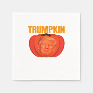 Trumpkin Halloween Jack O Lantern Grafisch Grappig Servet