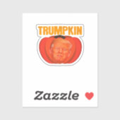 Trumpkin Halloween Jack O Lantern Grafisch Grappig Sticker (Vel)