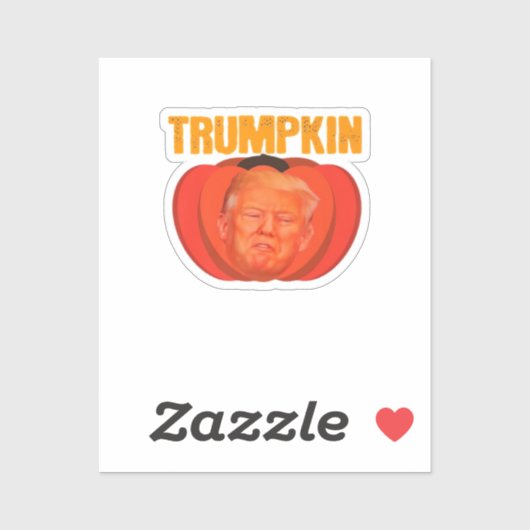 Trumpkin Halloween Jack O Lantern Grafisch Grappig Sticker (Vel)