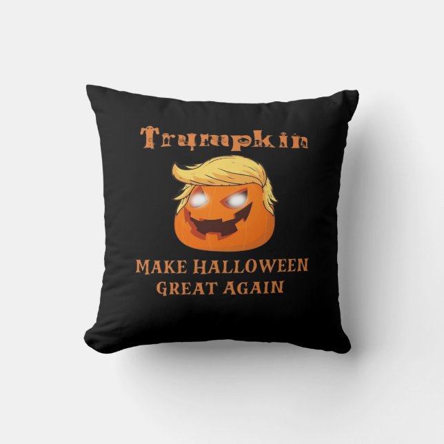 Trumpkin Halloween - Maak Halloween weer geweldig  Kussen (Voorkant)