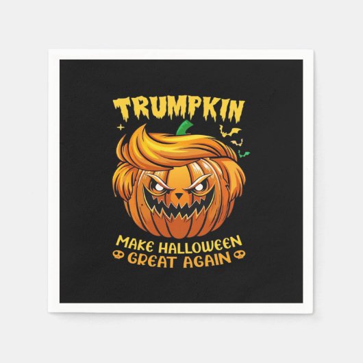 Trumpkin Halloween - Maak Halloween weer geweldig Servet (Voorkant)