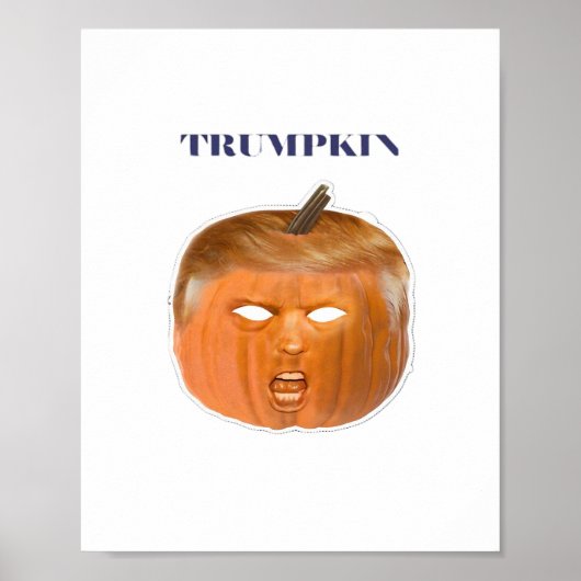 Trumpkin Halloween Mask Classic Poster (Voorkant)