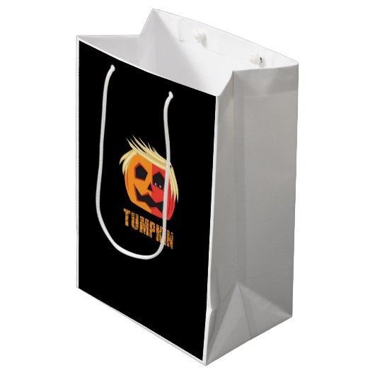 Trumpkin Halloween Medium Cadeauzakje (Voorkant Gekanteld)