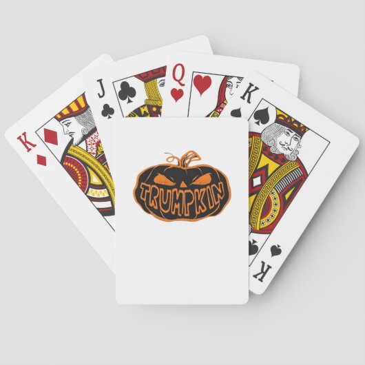 Trumpkin Halloween Pokerkaarten (Achterkant)