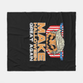 Trumpkin Halloween  Politiek Grappig Fleece Deken (Voorkant (Horizontaal))
