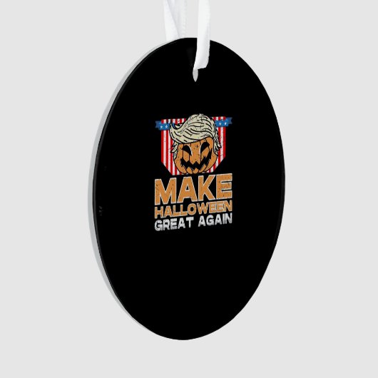 Trumpkin Halloween  Politiek Grappig Ornament (voorkant)