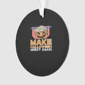 Trumpkin Halloween Politiek Grappig Ornament (voorkant)