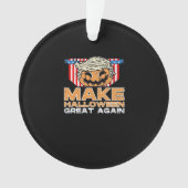 Trumpkin Halloween  Politiek Grappig Ornament (voorkant)