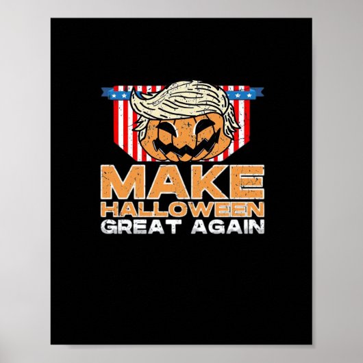 Trumpkin Halloween  Politiek Grappig Poster (Voorkant)
