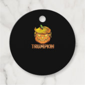 Trumpkin - Halloween pompoen Bedankjes Labels (Voorkant)