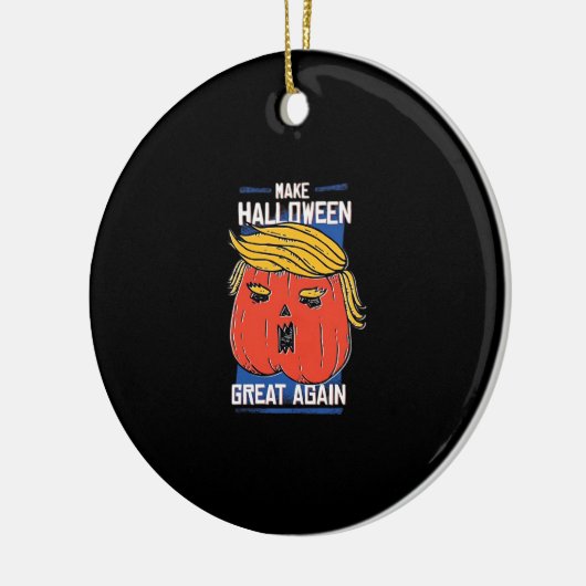 Trumpkin Halloween pompoen Classic Keramisch Ornament (Links)