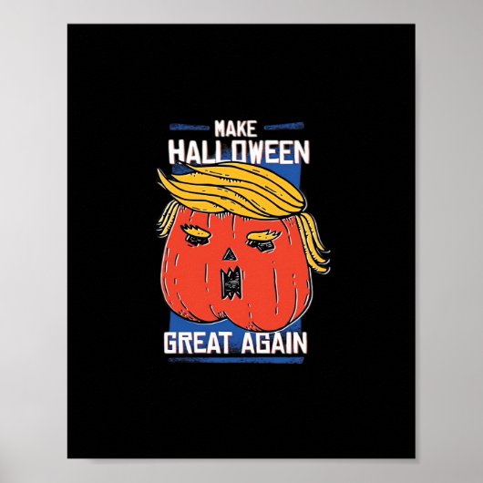Trumpkin Halloween pompoen Classic Poster (Voorkant)