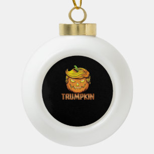Trumpkin - Halloween pompoen Keramische Bal Ornament