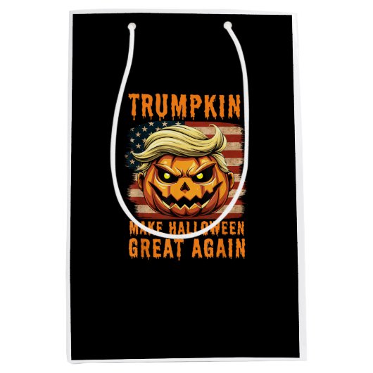 Trumpkin Halloween pompoen maken Halloween Great A Medium Cadeauzakje (Voorkant)