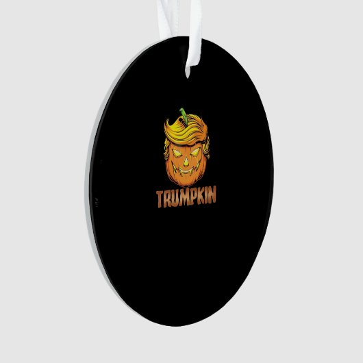 Trumpkin - Halloween pompoen Ornament (voorkant)