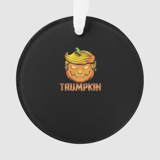 Trumpkin - Halloween pompoen Ornament (voorkant)