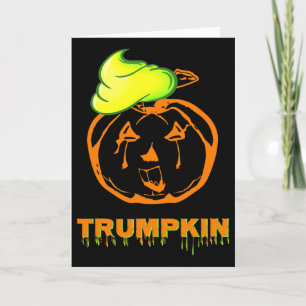 Trumpkin Halloween Pompoentaart Slijm Grappig Lett Kaart