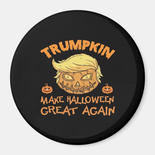 Trumpkin Halloween Pumpkin Magneet (Voorkant)