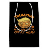 Trumpkin Halloween Pumpkin Medium Cadeauzakje (Voorkant)