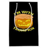 Trumpkin Halloween Pumpkin Medium Cadeauzakje (Voorkant)