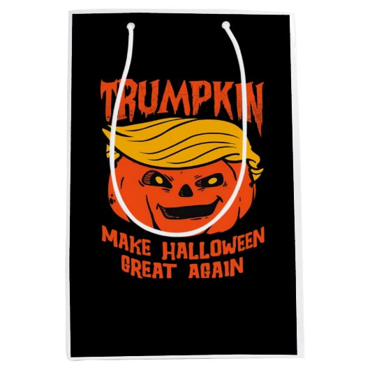 Trumpkin Halloween Pumpkin verkiezing Medium Cadeauzakje (Voorkant)