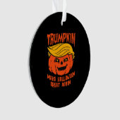 Trumpkin Halloween Pumpkin verkiezing Ornament (voorkant)