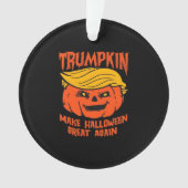Trumpkin Halloween Pumpkin verkiezing Ornament (voorkant)