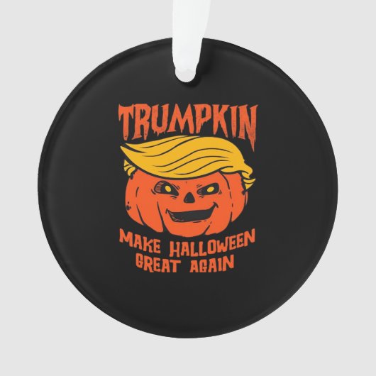 Trumpkin Halloween Pumpkin verkiezing Ornament (voorkant)