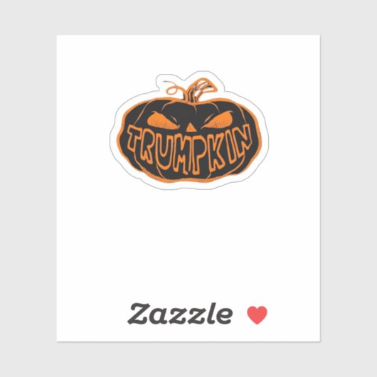 Trumpkin Halloween Sticker (Vel)