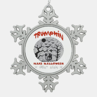 Trumpkin Halloween Tin Sneeuwvlok Ornament