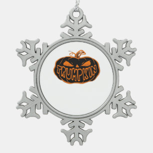Trumpkin Halloween Tin Sneeuwvlok Ornament