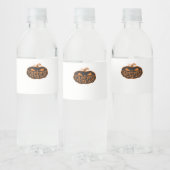 Trumpkin Halloween Waterfles Etiket (Flessen)