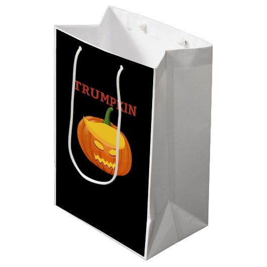 Trumpkin Jack-O-Lantern Classic Medium Cadeauzakje (Voorkant Gekanteld)