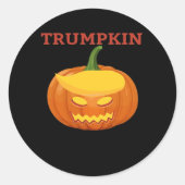 Trumpkin Jack-O-Lantern Classic Ronde Sticker (Voorkant)