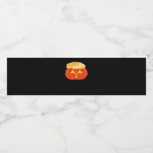 Trumpkin Jack O'Lantern Waterfles Etiket (Enkel label)