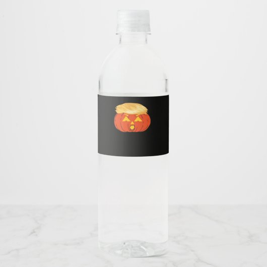 Trumpkin Jack O'Lantern Waterfles Etiket (Voorkant)