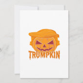 Trumpkin Klassieker – Pompoen President Stijl Feestdagenkaart (Voorkant)
