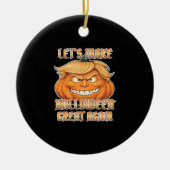 Trumpkin: Laten we Halloween weer een klassieker m Keramisch Ornament (Voorkant)